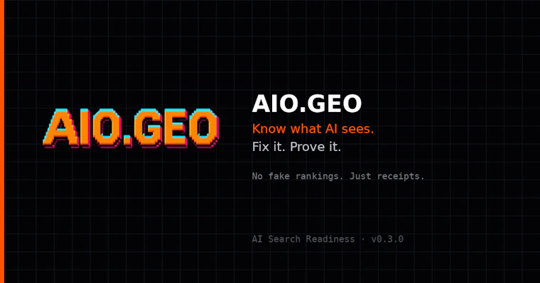 AIO.GEO Protocol - 审计 AI 搜索结构，预演修复方案，生成可信凭证。 产品图片 9