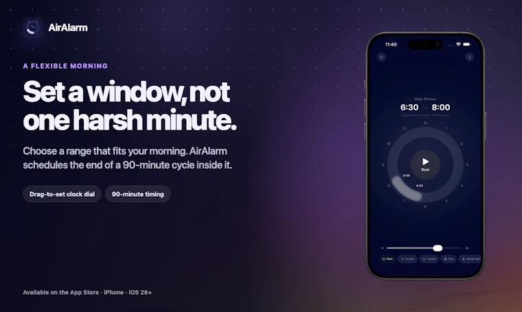 AirAlarm - 顺应生理节律，于浅睡期自然唤醒 产品图片 3