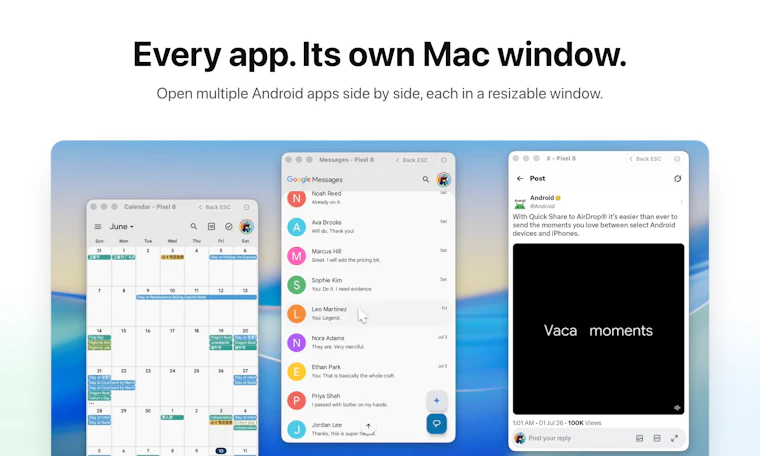 AndroMeld - 为 Android 与 Mac 打造无缝衔接的连续性体验 产品图片 2