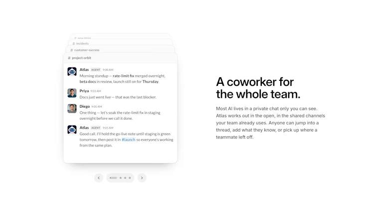 Atlas by WorkOS - 你的 Slack AI 办公搭档 产品图片 3
