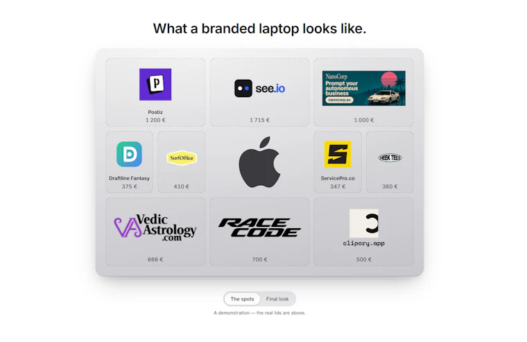 BrandMyLaptop - 将您的笔记本变为移动广告位 产品图片 4