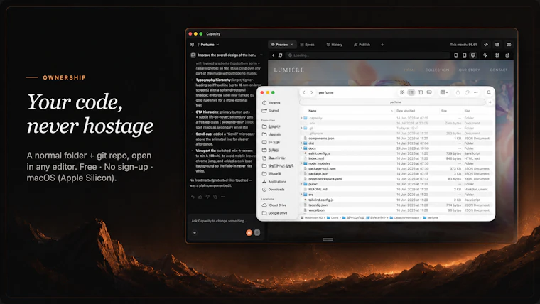 Capacity Desktop - 一款免费、深度适配 Mac 的本地化应用 产品图片 5