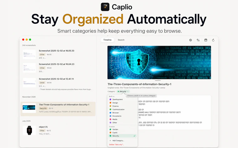 Caplio - 轻松查找、整理并复用Mac上的每一张图片 产品图片 7