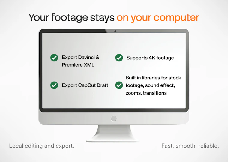 ChatCut Desktop - 专为人类与AI打造的视频编辑器。用GPT和Claude轻松剪辑。 产品图片 6