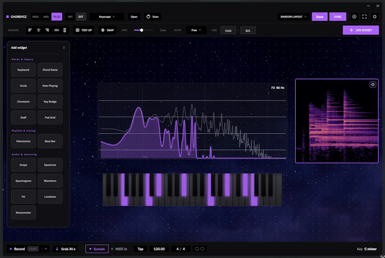 ChordViz - 为MIDI与音频打造专属音乐可视化工作台 产品图片 3
