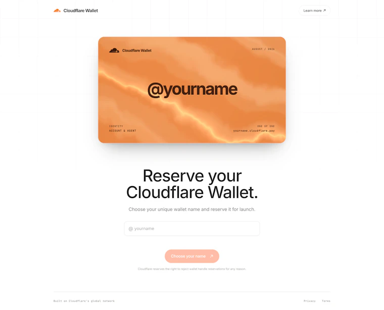 Cloudflare Wallets - 面向智能体互联网的可编程钱包 产品图片 1