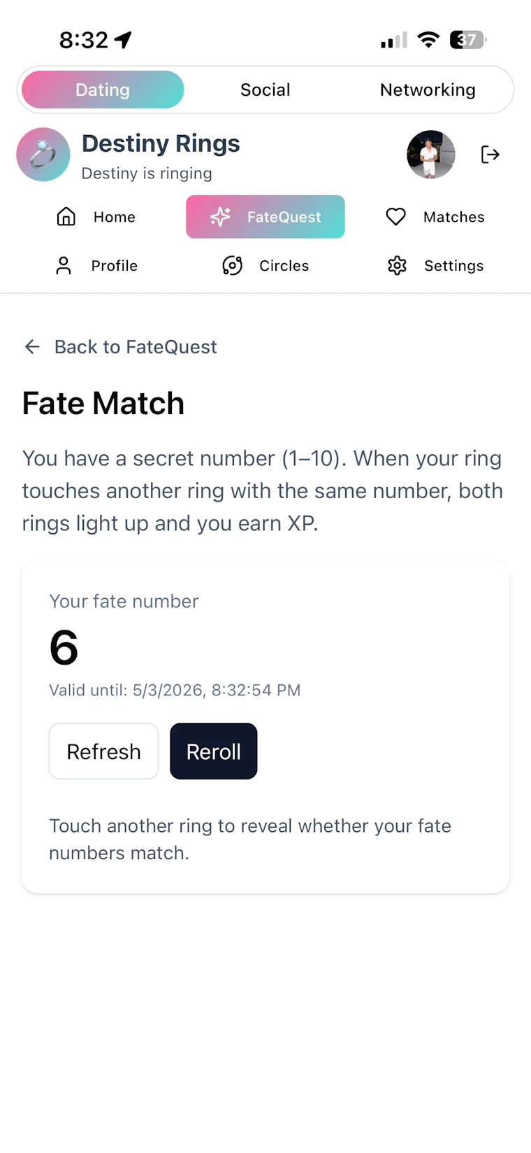 Destiny Rings - 基于近场感应的约会、社交与商务拓展 产品图片 5