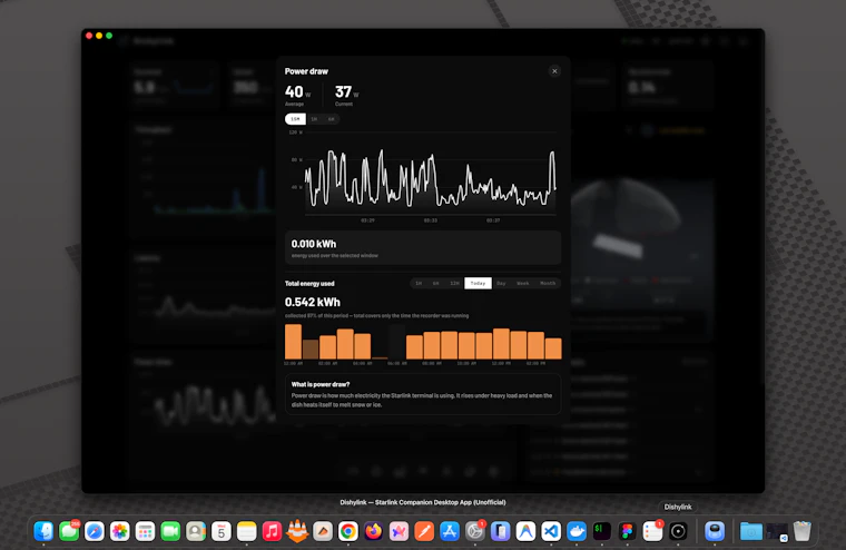 Dishylink - 面向 Mac、Windows 及网页端的开源星链监控应用 产品图片 4