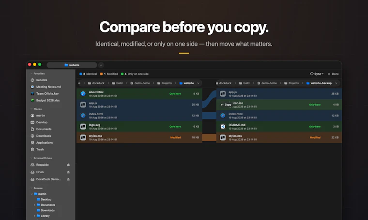 DockDuck - 原生 macOS 文件管理器 Finder 本该如此 产品图片 3