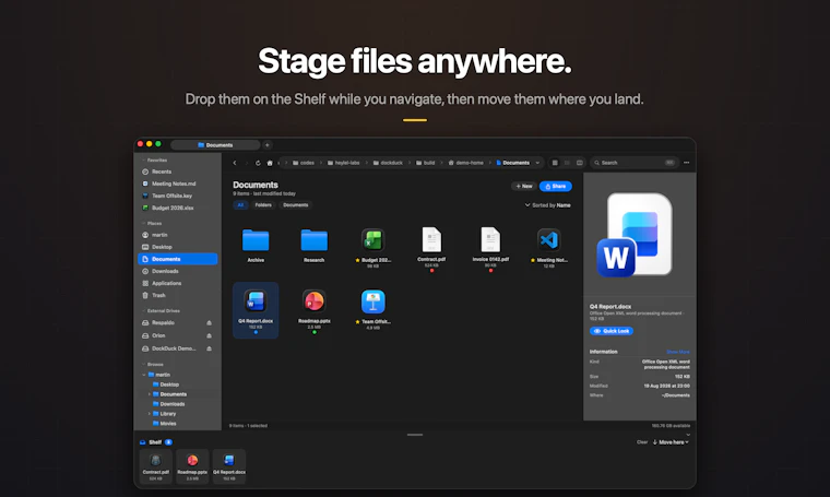 DockDuck - 原生 macOS 文件管理器 Finder 本该如此 产品图片 7