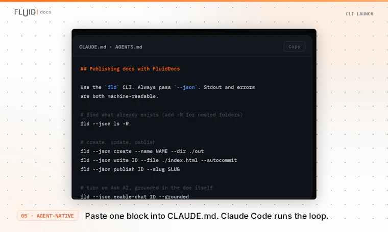 FluidDocs CLI - 发布可交互文档，自动答疑并实时反馈 产品图片 5