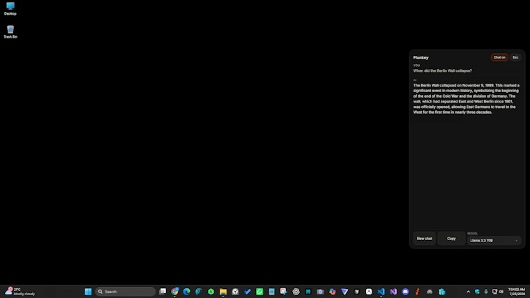 Flunkey - 面向Windows的语音优先AI交互层（Beta版） 产品图片 2