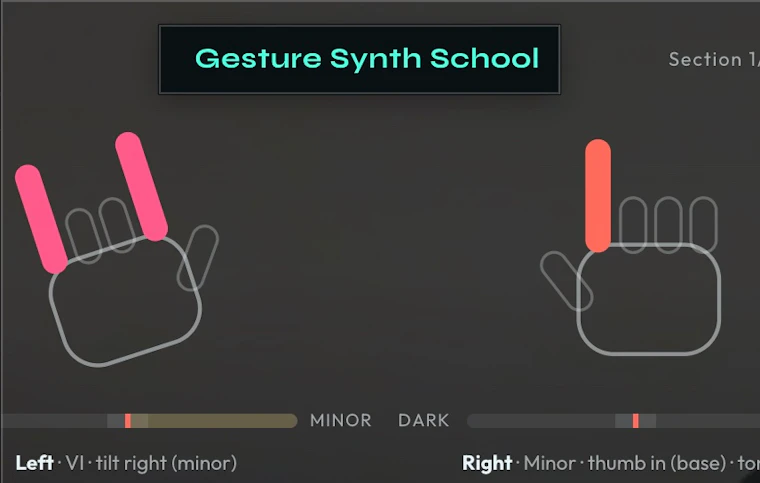 Gesture Synth School - 一款专注于手势演奏音乐的练习应用。 产品图片 3