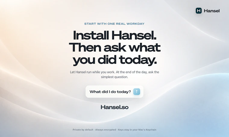 Hansel - 记住你的所有工作成果 产品图片 4