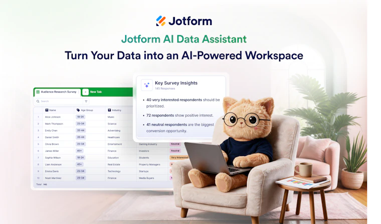Jotform AI Data Assistant - 借助AI将表单数据转化为洞察与行动 产品图片 5