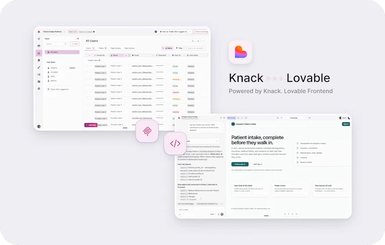 Knack MCP Server - 专为AI开发者打造的HIPAA合规后端 产品图片 3