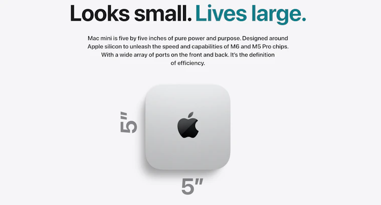 Mac mini - 全新搭载 M6 与 M5 Pro 芯片 产品图片 2