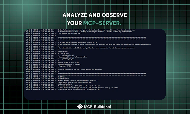 MCP-Builder.ai - 以极速方式将您的数据与AI工具无缝对接。 产品图片 5