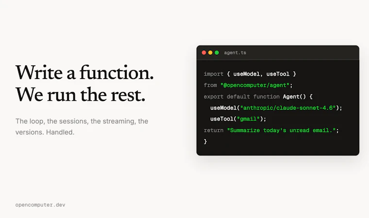 OpenComputer - AI Agent 的 Firebase 产品图片 4