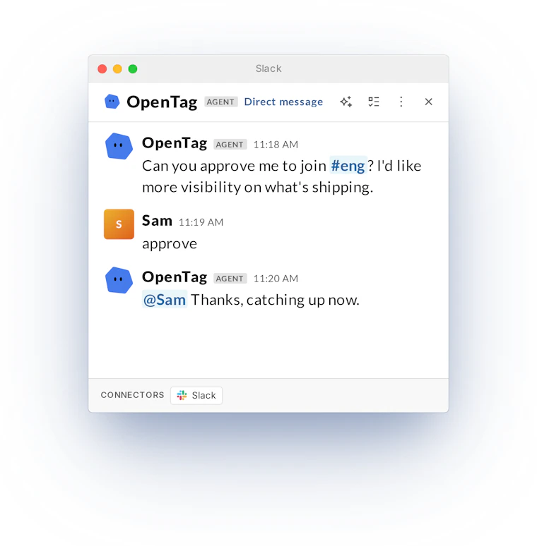 OpenTag - AI协作者常驻Slack与Teams 产品图片 10