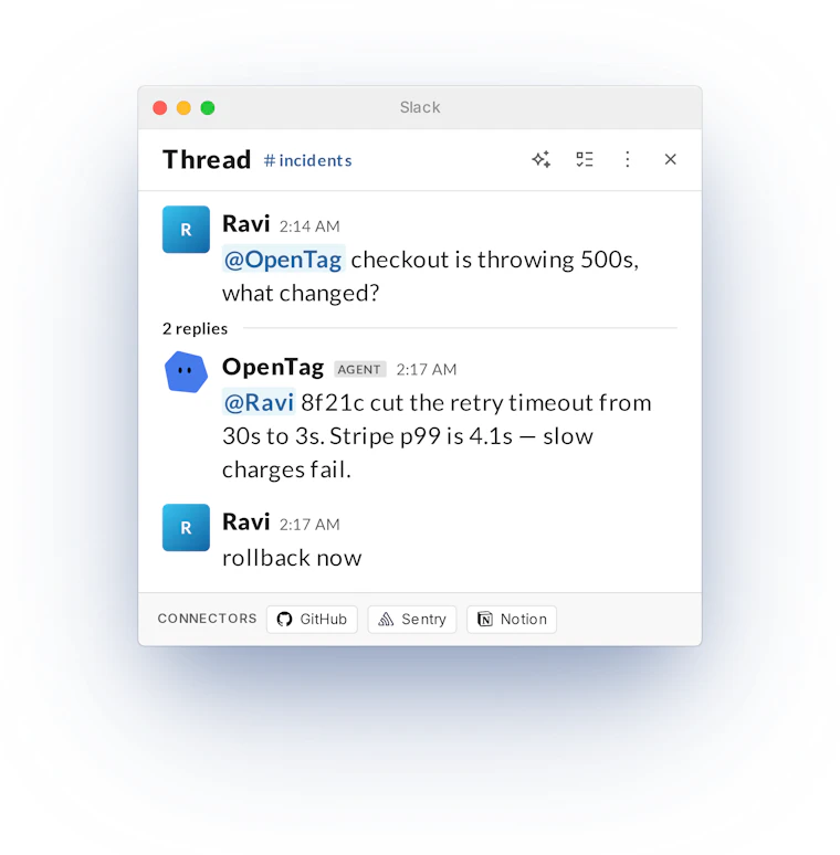 OpenTag - AI协作者常驻Slack与Teams 产品图片 9
