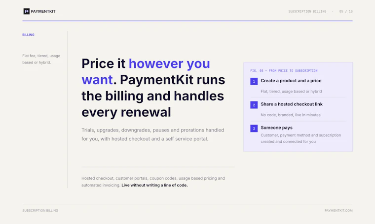 PaymentKit - 支付通道中断亦能持续计费的账单系统 产品图片 5