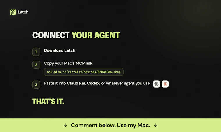 Plow Latch - Local AI Desktop Manager - 安全地用AI驱动你的Mac（评论区含实时演示） 产品图片 4