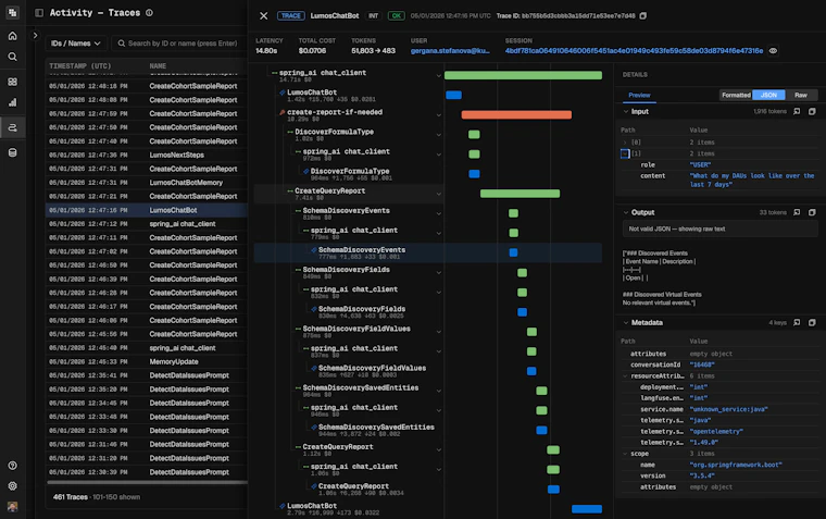 Product Analytics for Agents and Users - 基于用户行为优化智能体表现。 产品图片 2