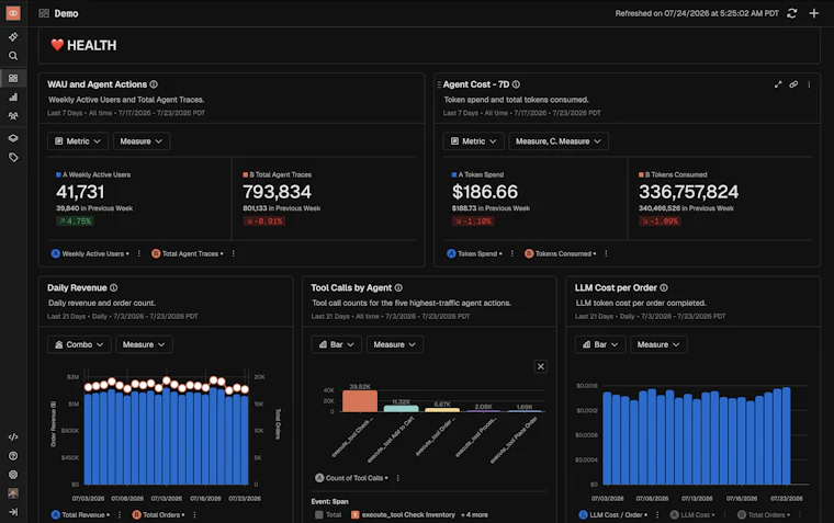 Product Analytics for Agents and Users - 基于用户行为优化智能体表现。 产品图片 3