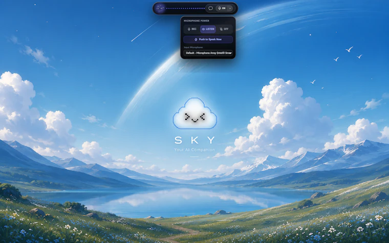Project SKY - 专为Windows打造的沉浸式AI桌面伴侣。 产品图片 2