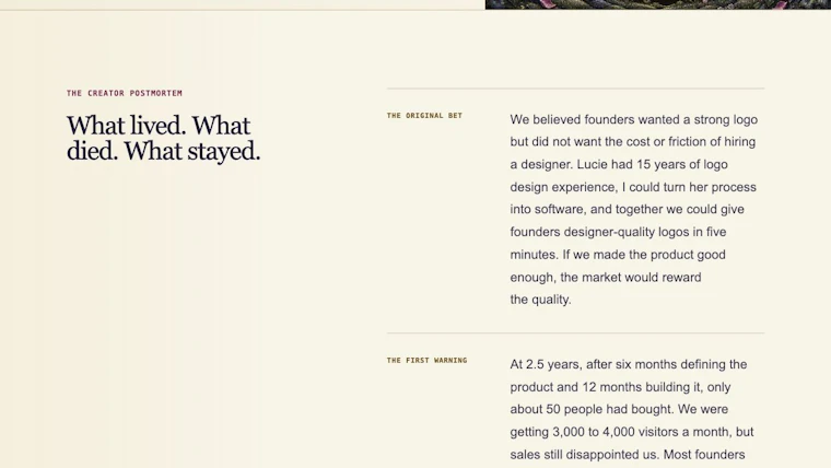 RIP MY BUILD - 为你搁置的副业项目做最后一次体面发布 产品图片 4