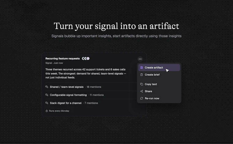 Samepage Artifacts - 为产品团队打造的智能联动写作画布 产品图片 3