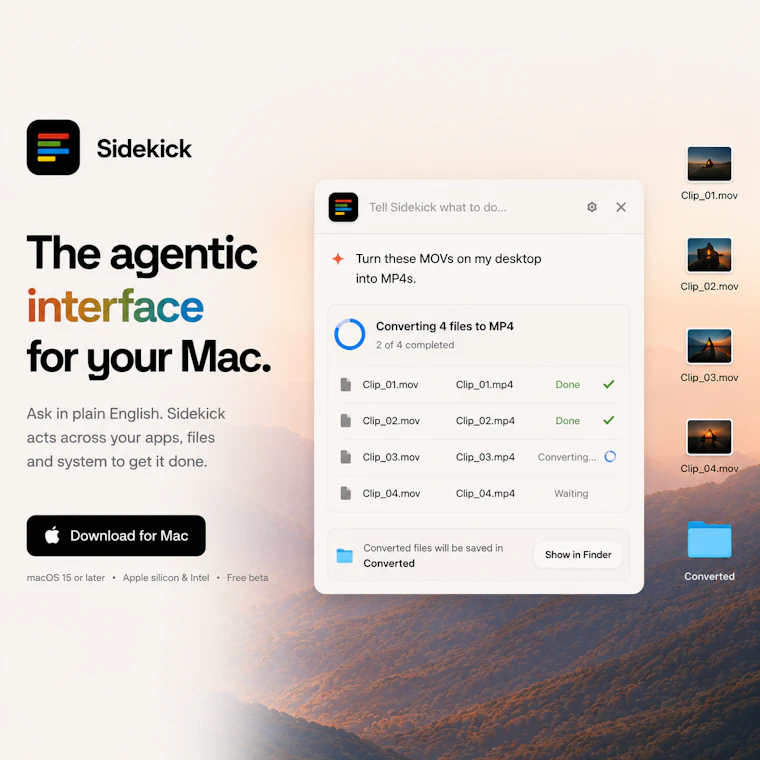 Sidekick™ - 智能体交互界面 产品图片 5