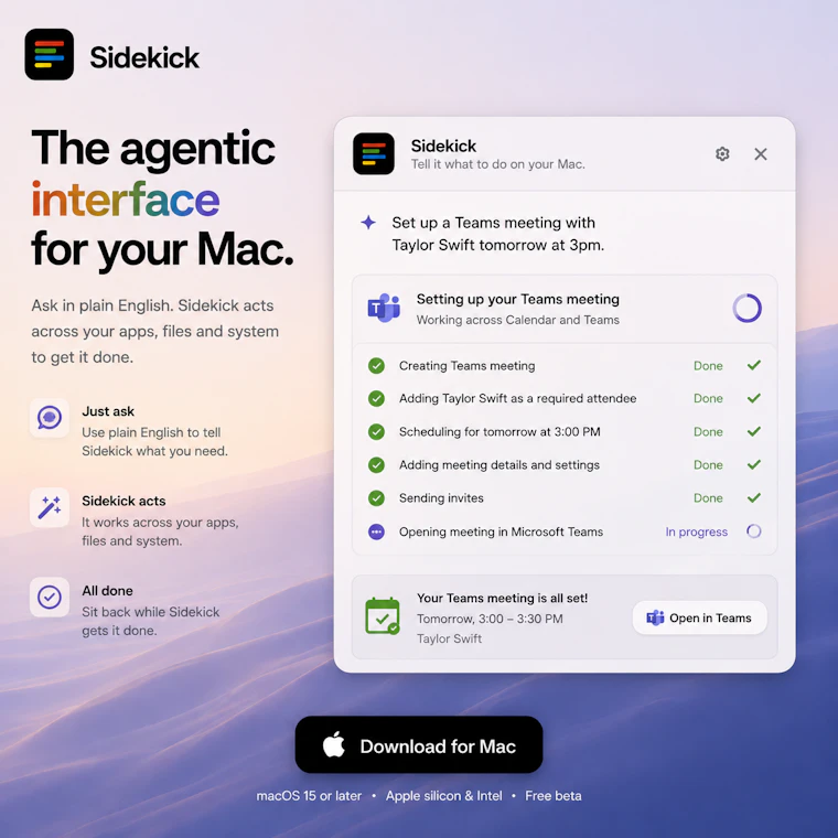 Sidekick™ - 智能体交互界面 产品图片 6