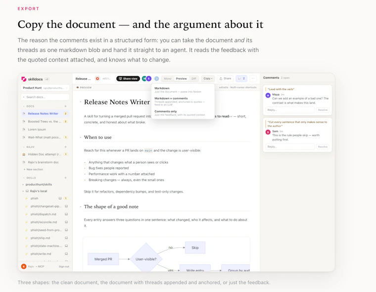 Skilldocs - Markdown 界的 Figma 产品图片 3