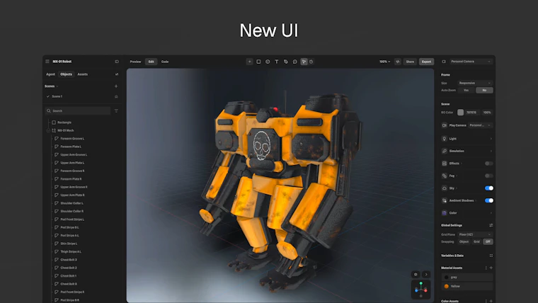 Spline V2 - 面向智能体时代的最佳3D设计平台 产品图片 5