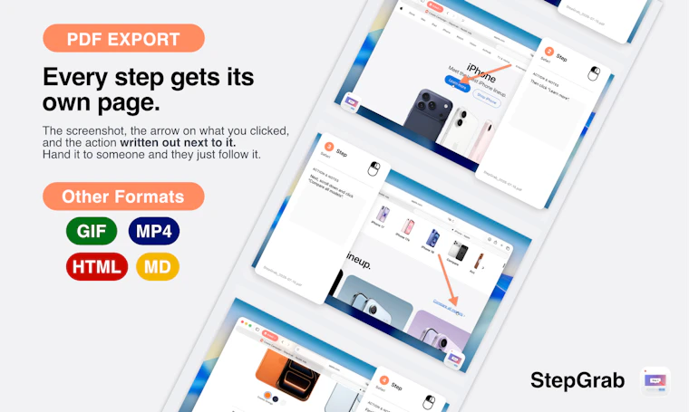 StepGrab - 将任意 Mac 任务转化为分步操作指南 产品图片 2