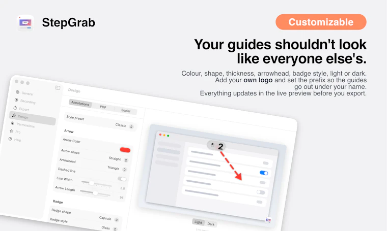 StepGrab - 将任意 Mac 任务转化为分步操作指南 产品图片 3