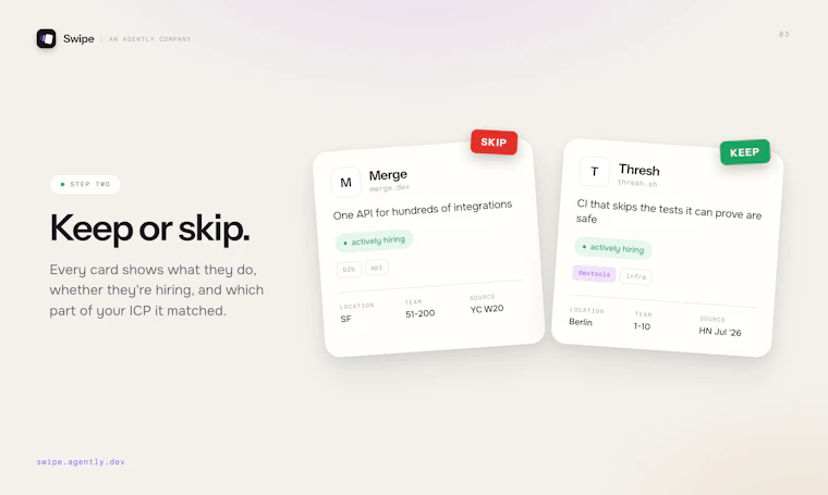 Swipe - 向右滑动，锁定你的下一个客户 产品图片 3
