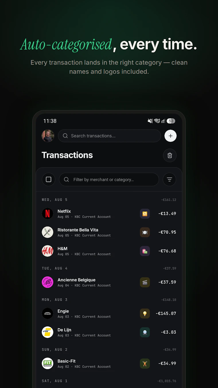 Talvo - 直连2500+欧洲银行，精准掌控您的日常开销 产品图片 3