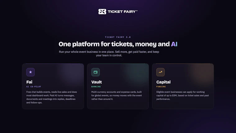 Ticket Fairy CLI - Ticket Fairy 活动票务 CLI 与 MCP 服务器 产品图片 3