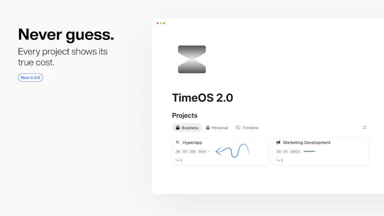TimeOS 2.0 - 专注任务执行，从容开具账单。 产品图片 2
