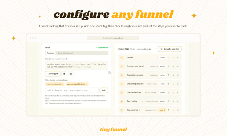 Tiny Funnel - 真正让你看懂的漏斗分析 产品图片 5