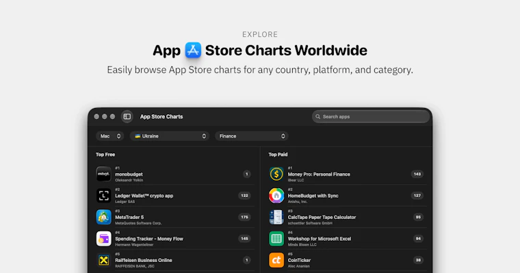 Toplify - 全球App Store排名实时追踪 产品图片 5