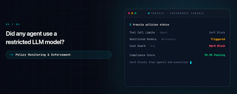 Traccia - 终于来了！一款真正厂商中立的 AI Agent 控制平面。 产品图片 5
