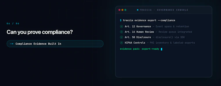 Traccia - 终于来了！一款真正厂商中立的 AI Agent 控制平面。 产品图片 7