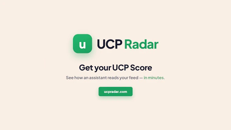 UCP Radar - 让AI购物助手轻松抓取你的商品数据流 产品图片 17