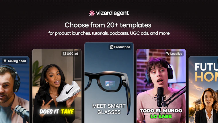 Vizard Agent - 一款适用于各类视频的AI智能体 产品图片 2