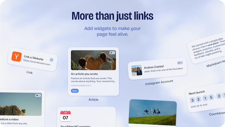YourSitee - 打造令人忍不住点击的主页链接 产品图片 2