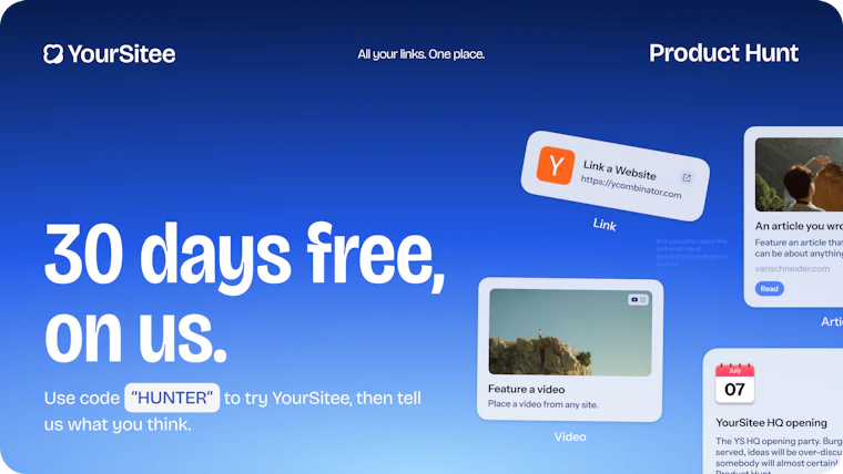 YourSitee - 打造令人忍不住点击的主页链接 产品图片 5